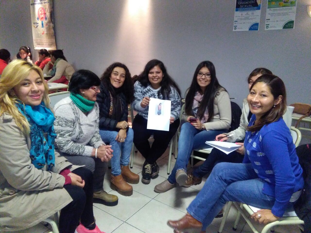 grupo de estudiantes del taller