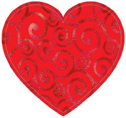 corazón rojo